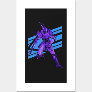 Jackrabbot Purple Blue Posters and Art